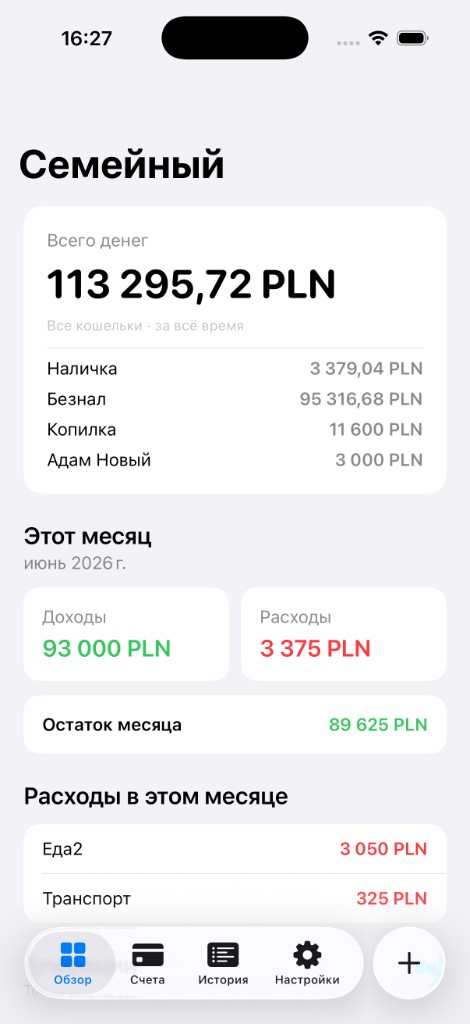Экран обзора FinRox